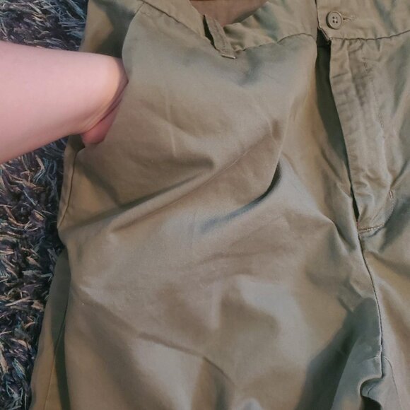 GAP Beige Khaki Cropped Pants Capris Grandpacore Preppy Academia - Picture 5 of 7